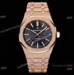 OMF 1:1 Copy Audemars Piguet Royal Oak Cal.3120 Rose Frosted Gold Watches 41mm